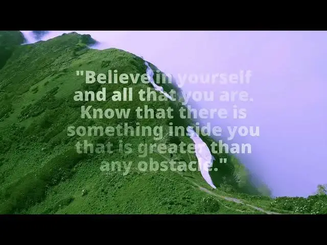 Video thumbnail for Motivation Today : "Believe in yourself"