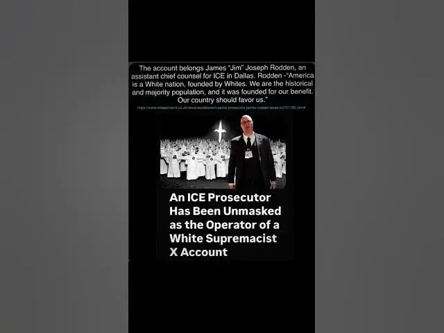 'Video thumbnail for ICE prosecutor and the KKK #politics #shortsfeed #shortsviral #shortsyoutube #shorts'