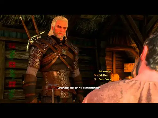 Video thumbnail for The Witcher 3: Wild Hunt - Lilac And Gooseberries:  Use Axii Sign on Mikah Dialogue Tree (Yennefer)