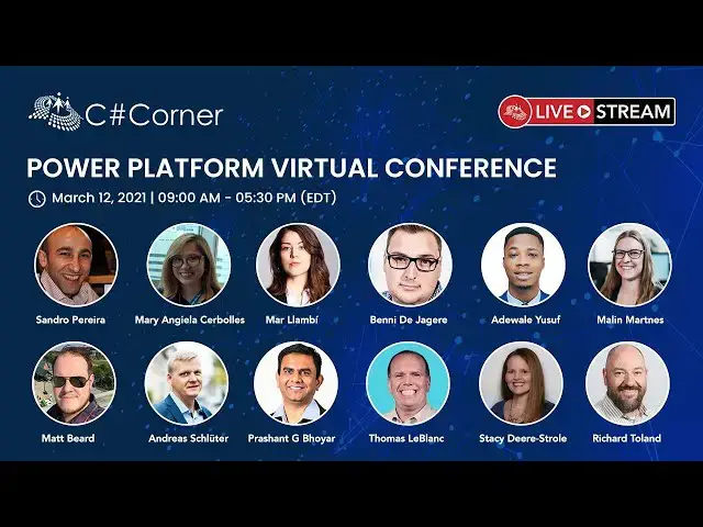 Video thumbnail for Power Platform Virtual Conference - Day 4 (March 12)