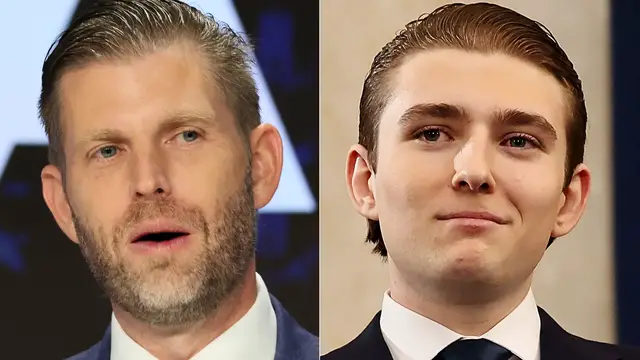 'Video thumbnail for Eric Trump Speaks Out After Barron's Secret Date'