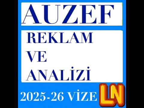Video thumbnail for Reklam ve Analizi 2025-2026 Vize Soruları