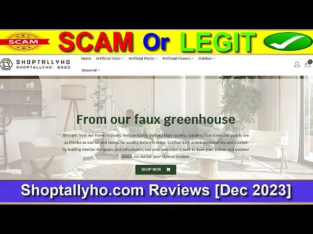 Video thumbnail for Shoptallyho Reviews (Dec 2023) [ with 100% Proof ] ⚠️ Is Shoptallyho.com SCAM or LEGIT ?⚠️😲