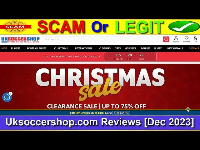 Video thumbnail for Uksoccershop Reviews (Dec 2023) [ with 100% Proof ] ⚠️ Is Uksoccershop.com SCAM or LEGIT ?⚠️😲