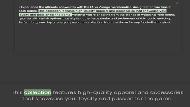 Video thumbnail for both teams. This collection features high-quality apparel and accessories that showcase your loyalty and passion for the game. Whether you're cheering from the stands or watching from home, gear up with stylish options that highlight