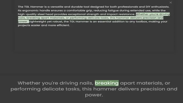 Video thumbnail for Its ergonomic handle ensures a comfortable grip, reducing fatigue during extended use, while the high-quality steel head provides exceptional strength and impact resistance. Whether you're driving nails, breaking apart materials, or perfo