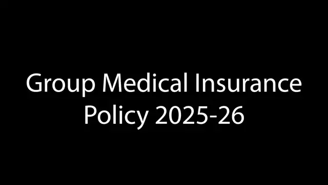 Video thumbnail for Group Medical Insurance Policy for Bank Employees/Retirees for the year 2025-26