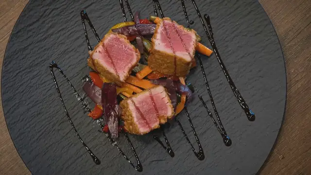 Video thumbnail for 6-Minute Seared Ahi Tuna_ Quick Gourmet Meal at Home