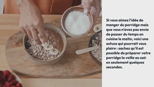 Video thumbnail for Overnight porridge au cacao et à la noisette