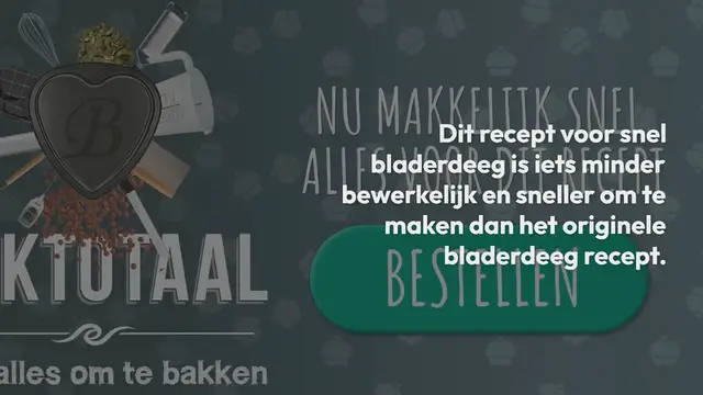 Video thumbnail for Snel bladerdeeg maken – stap-voor-stap recept