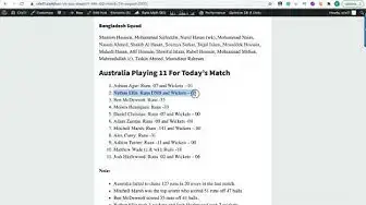 Video thumbnail for BAN VS AUS DREAM11 PREDICTION 4TH T20I MATCH Bangladesh vs Australia Dream11 Team