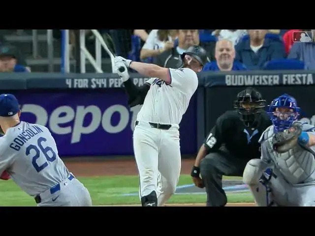 'Video thumbnail for Liam Hicks BELTS a Two-Run Home Run! | 2nd HR of 2025 | Miami Marlins | 05/06/2025'