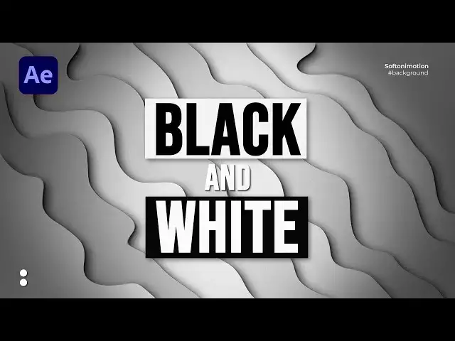 'Video thumbnail for Cool Black and White Waves Background After Effects Tutorial'