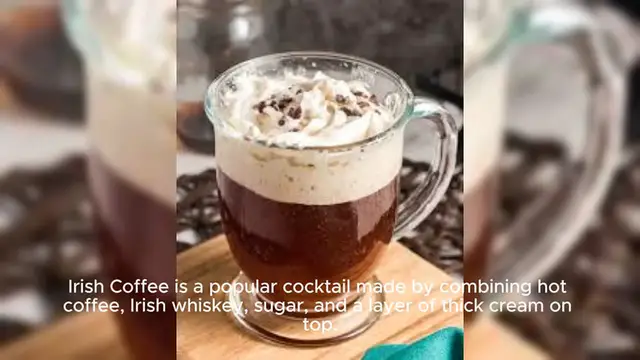 Video thumbnail for Irish Coffee - Coffee mixed with Irish whiske