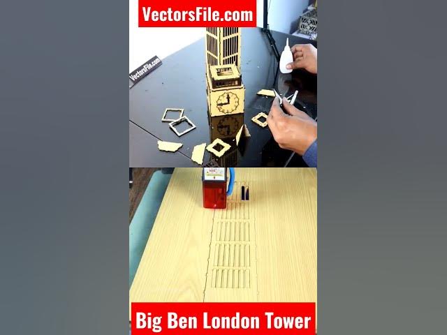 Video thumbnail for Big Ben London Tower Clock Tower 3D Wooden Model | London Clock Tower