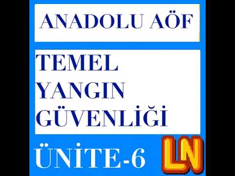 Video thumbnail for ISG110U Temel Yangın Güvenliği Ünite 6