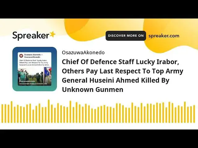 Video thumbnail for Chief Of Defence Staff Lucky Irabor, Others Pay Last Respect To Top Army General Huseini Ahmed Kille