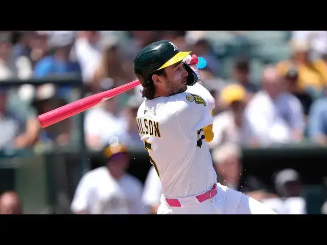 'Video thumbnail for Jacob Wilson's First 5 Home Runs of 2025! | Athletics'