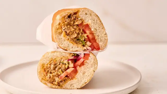 'Video thumbnail for Give Your Chopped Cheese A Gyro-Inspired Makeover With Our Recipe'