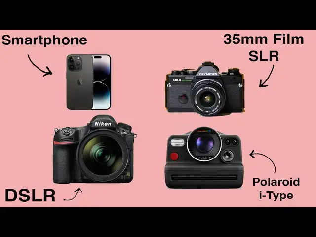 'Video thumbnail for iPhone 14 vs Nikon D850 vs Polaroid vs Film Camera: Photo Battle Royale!'