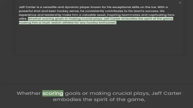Video thumbnail for powerful shot and keen hockey sense, he consistently contributes to his team's success. His experience and leadership make him a valuable asset, inspiring teammates and captivating fans alike. Whether scoring goals or making crucial plays