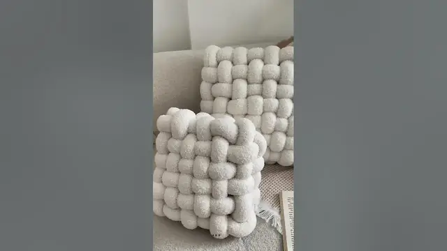 Video thumbnail for Soft Plush Knot Seat Cushion | Home Decor #shorts