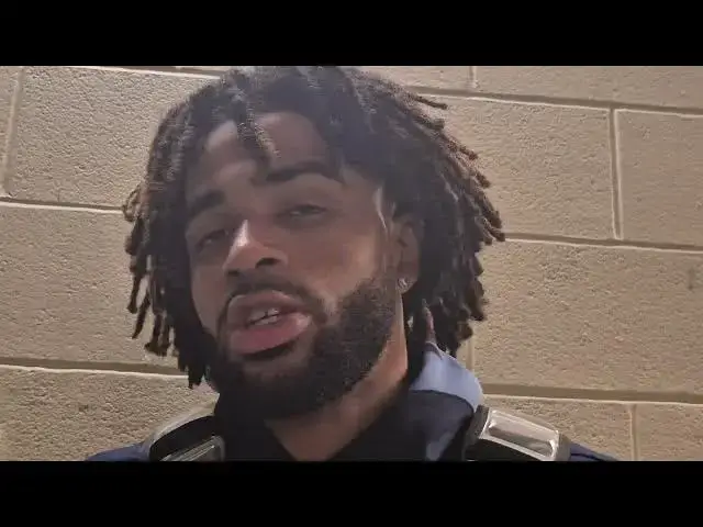 'Video thumbnail for UNC's Drake Powell, RJ Davis and Ian Jackson outside locker room after loss to Louisville #UNC'