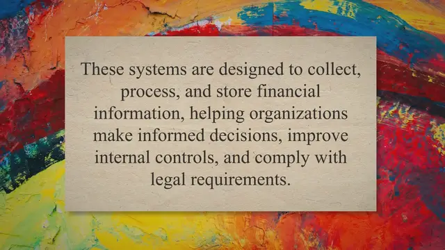 Video thumbnail for Importance of Accounting Information Systems