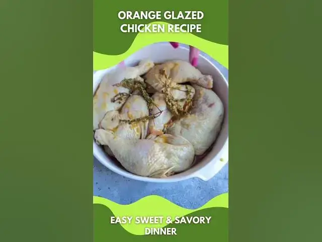 Video thumbnail for Orange Glazed Chicken Recipe 🍊 Easy Sweet & Savory Dinner