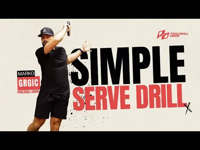 Video thumbnail for Simple Serve Drill