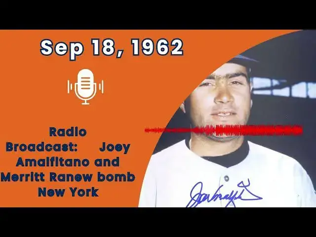 Video thumbnail for Sep 18, 1962 Joey Amalfitano and Merritt Ranew bomb New York