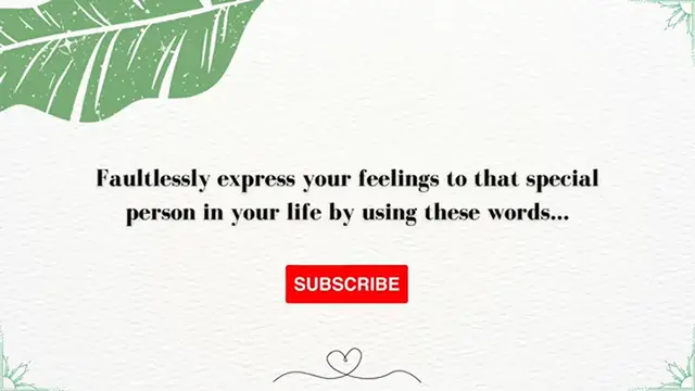 Video thumbnail for Do not say  I miss you  use these words instead.