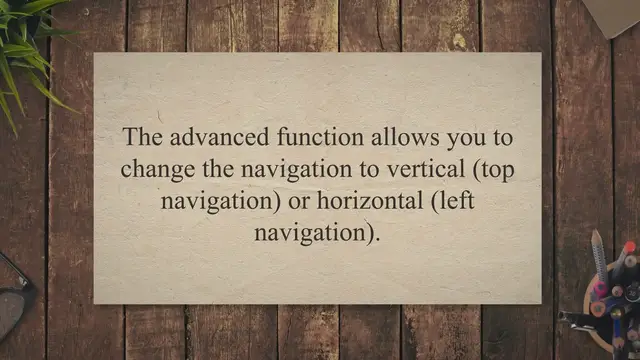 Video thumbnail for Switch Navigation Horizontal or Vertical