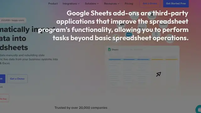 Video thumbnail for 10 AI-Powered Add-Ons for Google Sheets