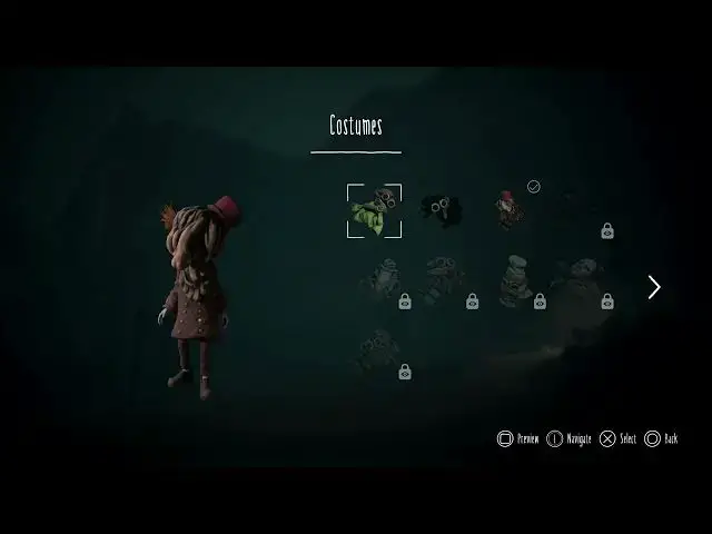 'Video thumbnail for Little Nightmares 3 - Extras Menu: Alone's Green, Black and Red Costumes Appearance | Playstation 5'