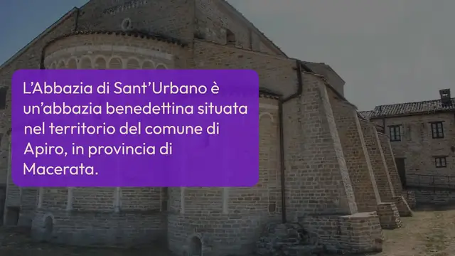 Video thumbnail for ABBAZIA DI SANT'URBANO AD APIRO