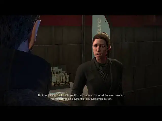 Video thumbnail for Deus Ex: Mankind Divided - Felice Ullmann (Santeau Group Rep) Intro Dialogue Choices Sequence PS4