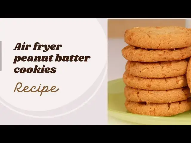 Video thumbnail for Air fryer peanut butter cookies recipe: Video