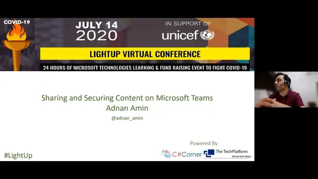 Video thumbnail for Sharing and Securing Content on Microsoft Teams by Adnan Amin || Lightup Conference
