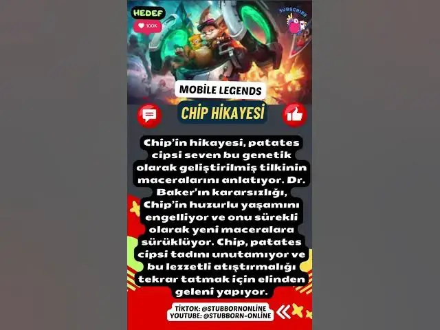 Video thumbnail for Mobile Legends Chip Hikayesi - Mobile Legends #mlbballstar    #mccmlbbmomentstr #mlbbmkk