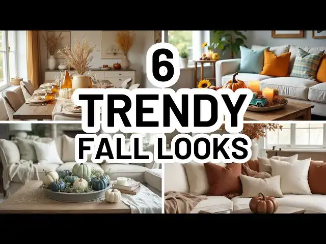 'Video thumbnail for 6 TRENDY FALL DECOR COLOR COMBOS - New Fall Color Palettes For Your Home'