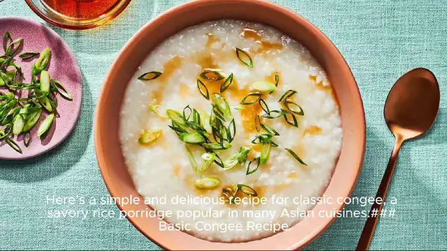 Video thumbnail for congee recipe