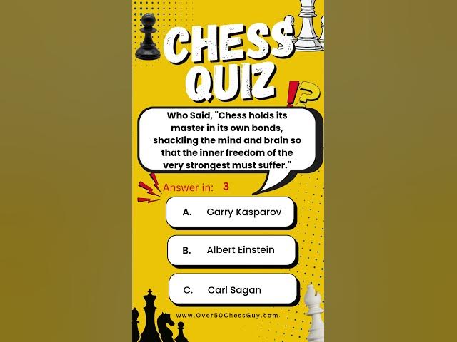 Video thumbnail for Which GENIUS Said This About Chess🧠 #chess #quiz #chessquotes