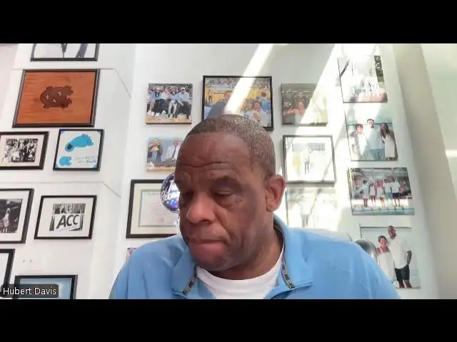 Video thumbnail for #UNC coach Hubert Davis at the weekly ACC coaches Zoom press conference