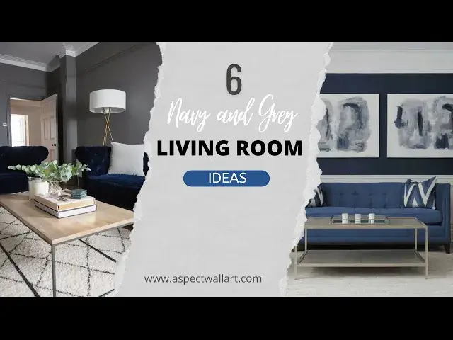 'Video thumbnail for 6 Chic Navy and Grey Living Room Ideas'