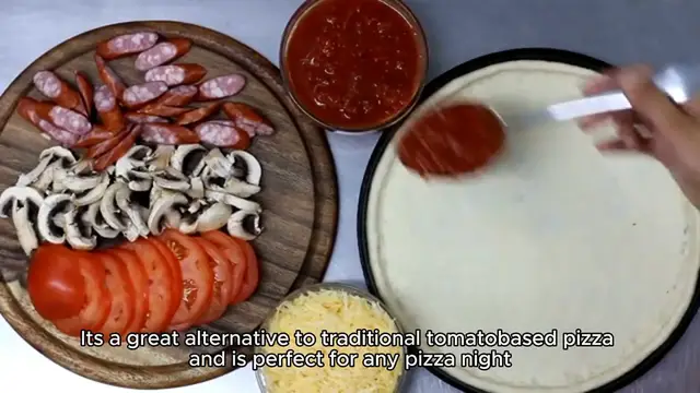 'Video thumbnail for pesto pizza recipe'
