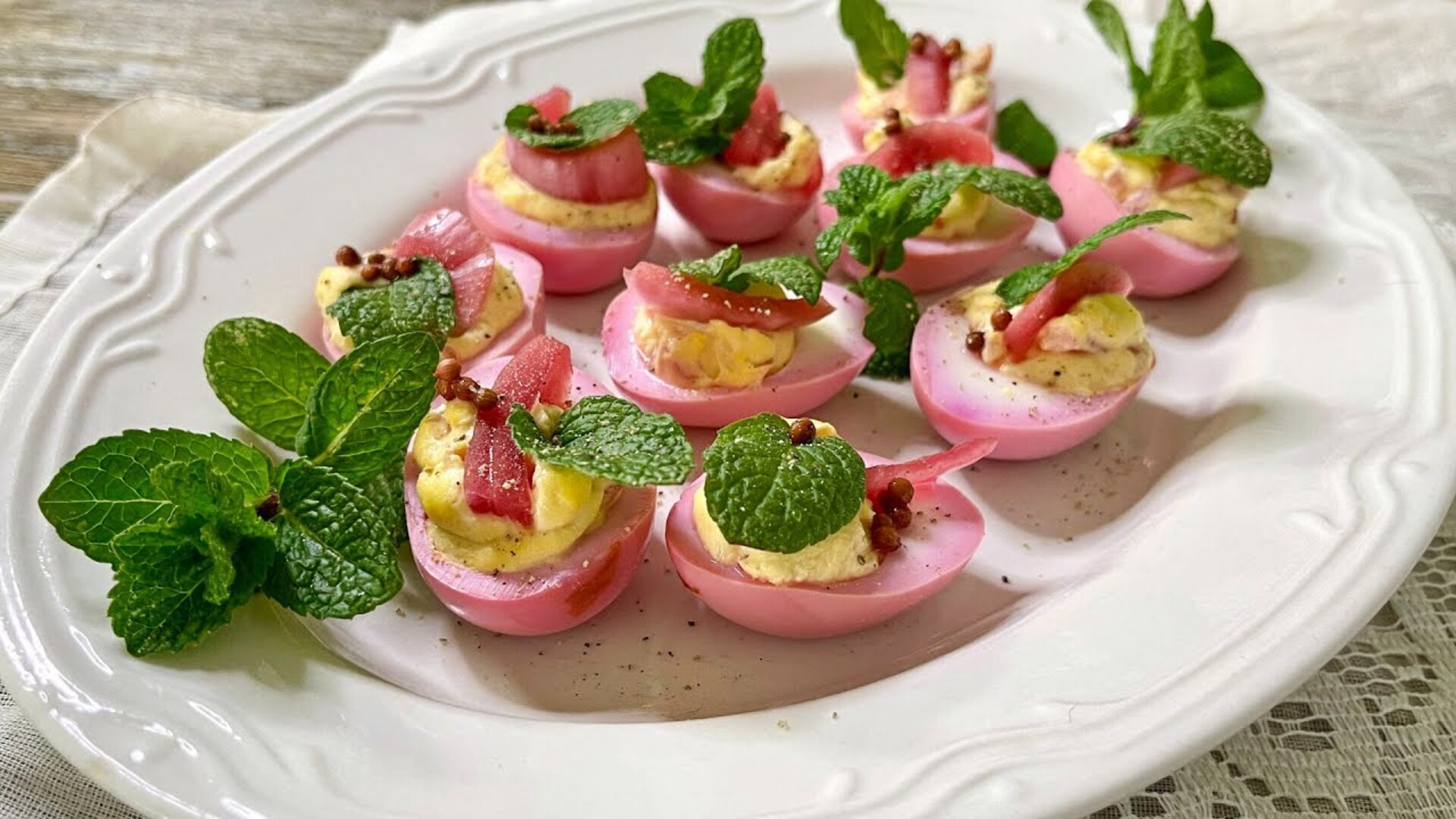 Video thumbnail for Eggscellent Deviled Eggs Appetizer Recipe