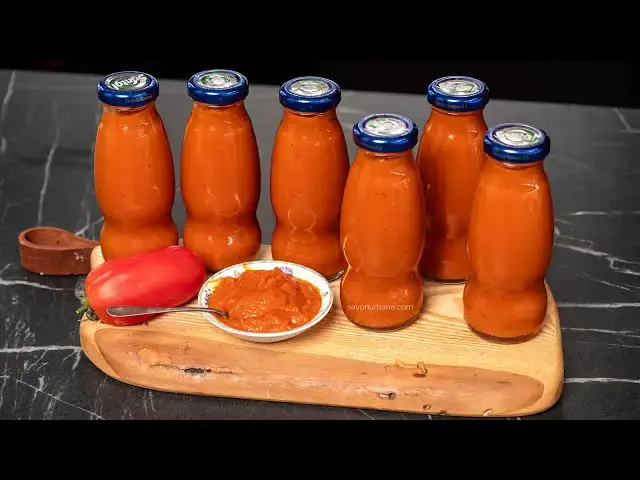 'Video thumbnail for Ketchup cremos cu 15 minute de fierbere - rețeta din roșii coapte la cuptor | Savori Urbane'