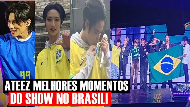 Video thumbnail for ATEEZ MELHORES MOMENTOS DO SHOW NO BRASIL