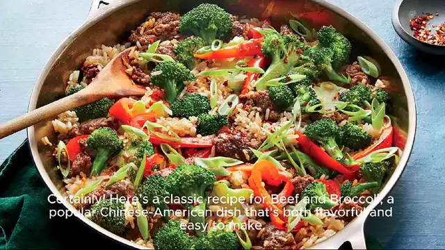 Video thumbnail for beef and broccoli recipe
